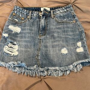 Denim Mini Skirt